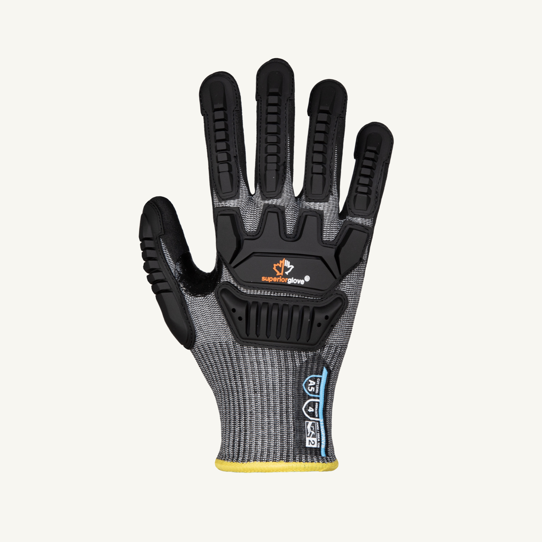 Superior Glove® Dexterity® S15GPNVB Micropore Nitrile Coated A5 Cut Impact Gloves